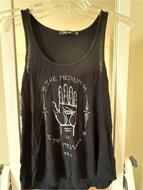 Obey Black Graphic Tank Top